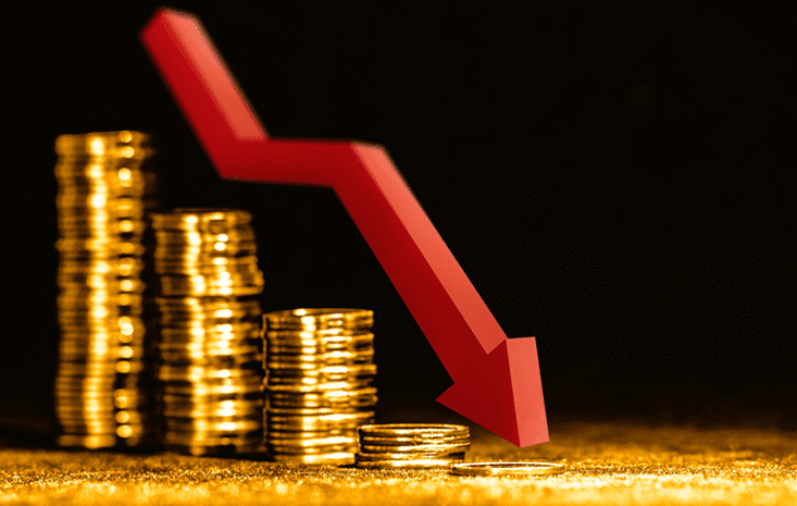 Gold prices fell sharply as Chinese and US officials met on tariffs this week