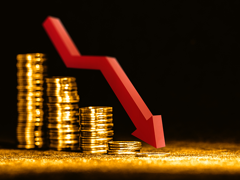 Gold prices fell sharply as Chinese and US officials met on tariffs this week